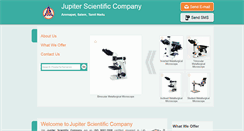 Desktop Screenshot of jupiterscientificco.com